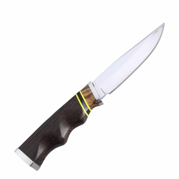Висок клас ловен нож HUNTING LINE ДИВО ПРАСЕ с кания, инкрустации и дръжка ясен, стпмана 65х13